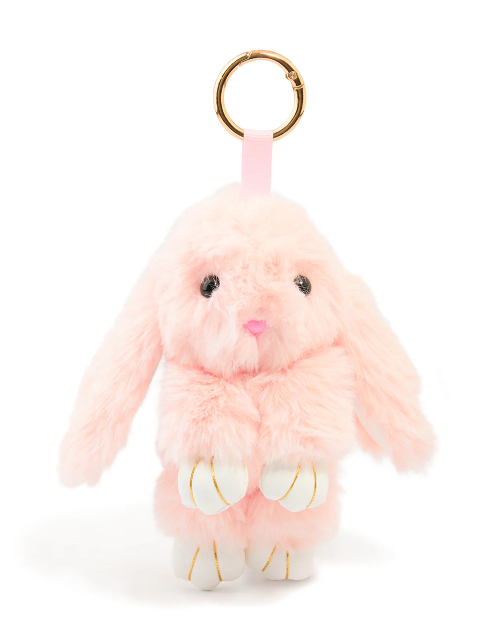 1267-pink-fabric-small-bunny-key-chain-1.webp Pink Fabric Small Bunny Key Chain
