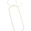 Gold Cubic Zirconia Tennis Double Layered Waist Chain