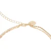 Gold Cubic Zirconia Tennis Double Layered Waist Chain