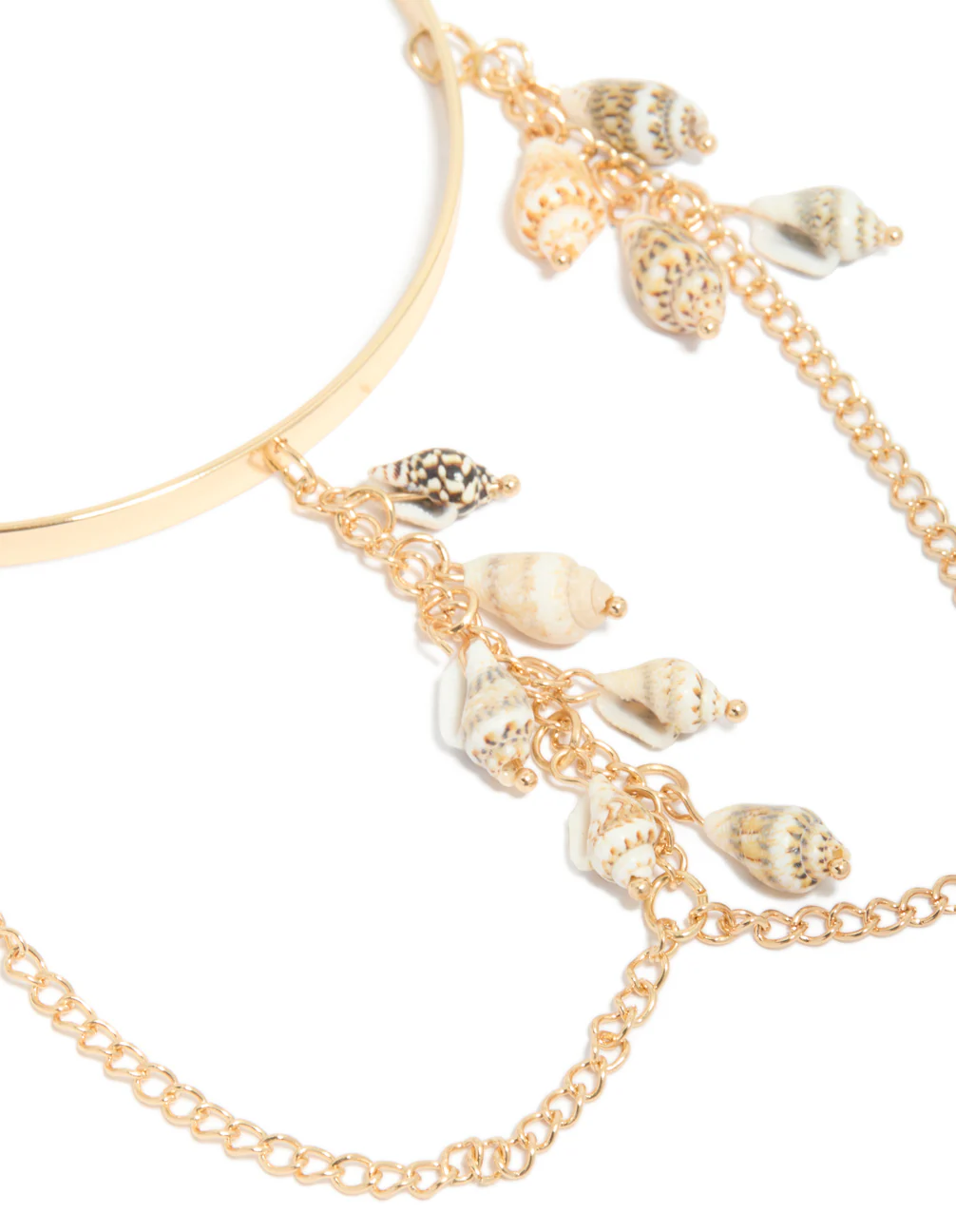 1274-gold-chain-shells-arm-cuff-2.webp Gold Chain & Shells Arm Cuff