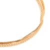 Gold Triple Layered Mixed Chain Anklet