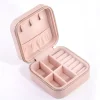 Blush Faux Leather Square Jewellery Box