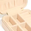 Blush Faux Leather Square Jewellery Box