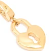 Waterproof Gold Plated Stainless Steel Heart Lock Charm