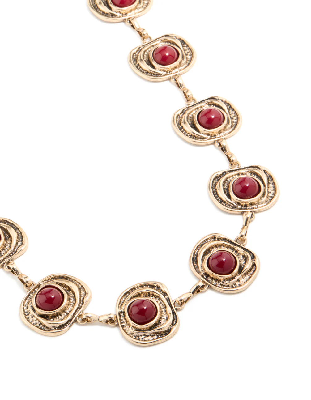 130-antique-gold-organic-circle-dark-red-stones-belt-1.webp Antique Gold Organic Circle Dark Red Stones Belt