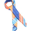 1303-dark-blue-orange-fabric-uneven-stripe-scarf-1.webp Dark Blue & Orange Fabric Uneven Stripe Scarf