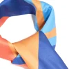 1303-dark-blue-orange-fabric-uneven-stripe-scarf-2.webp Dark Blue & Orange Fabric Uneven Stripe Scarf
