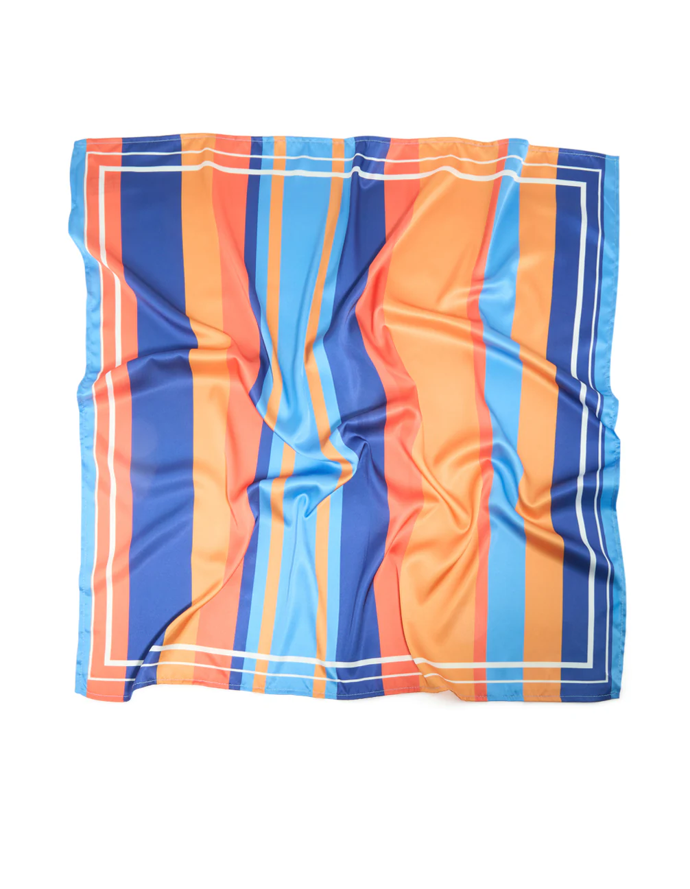 1303-dark-blue-orange-fabric-uneven-stripe-scarf-3.webp Dark Blue & Orange Fabric Uneven Stripe Scarf