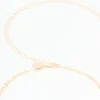 Genuine Shell & Gold Ribbed Shell Waist Chain