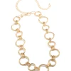 Large Gold Mixed Circle Link Belt