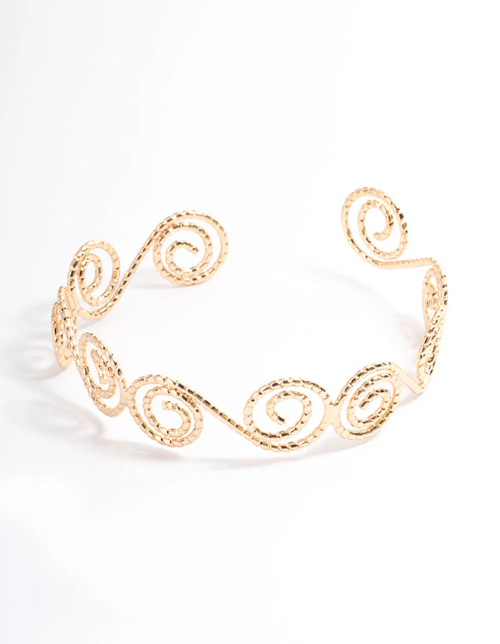 1314-gold-hammered-spiral-bangle-arm-cuff-1.webp Gold Hammered Spiral Bangle Arm Cuff