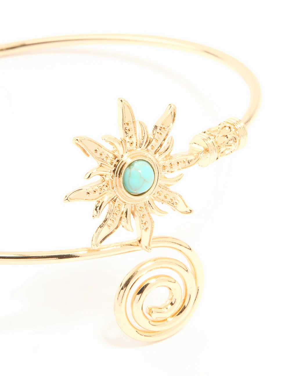 1316-gold-turquoise-stone-celestial-swirl-arm-cuff-2.webp Gold Turquoise Stone Celestial Swirl Arm Cuff