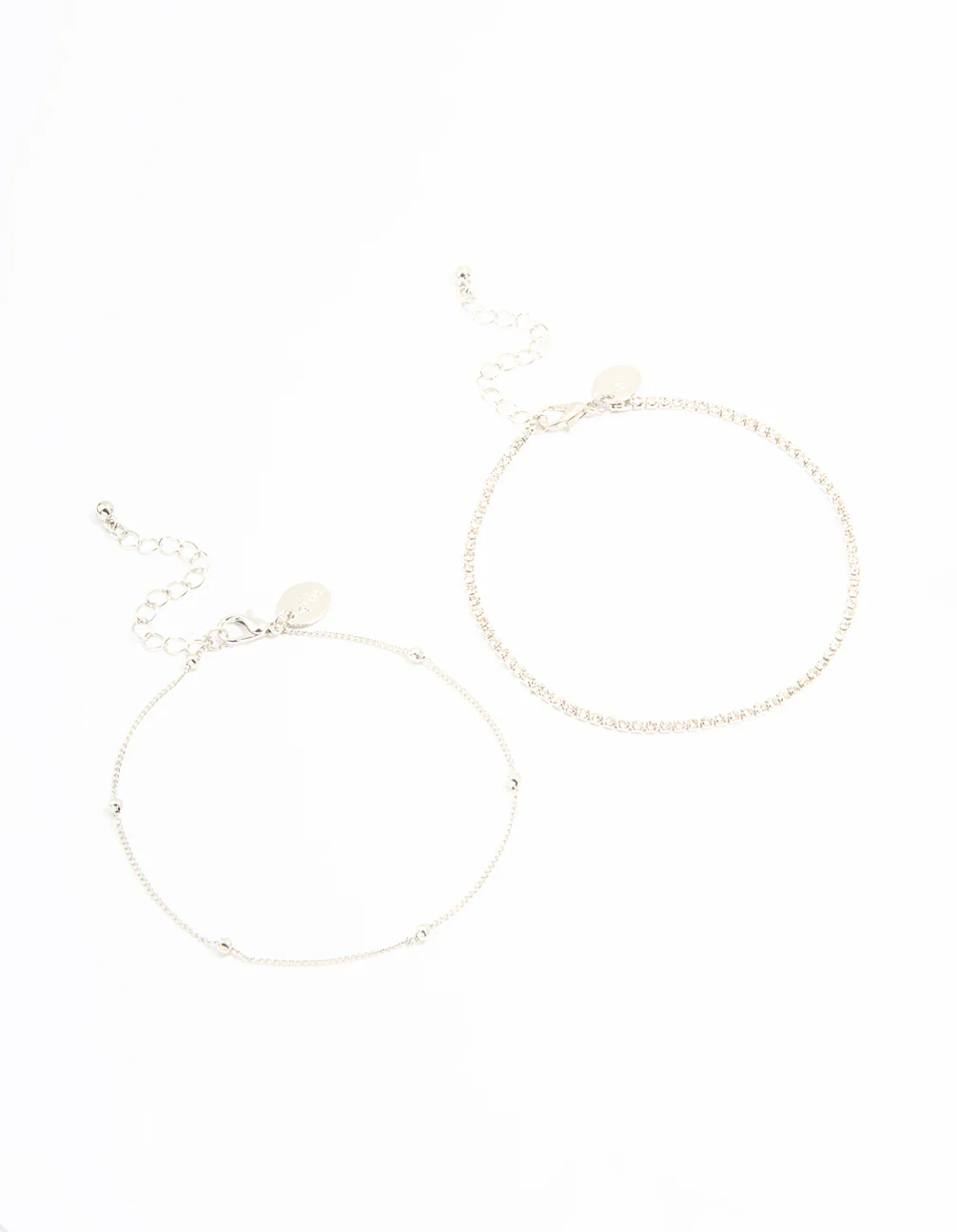 1324-silver-diamante-ball-anklets-2-pack-1.webp Silver Diamante & Ball Anklets 2-Pack