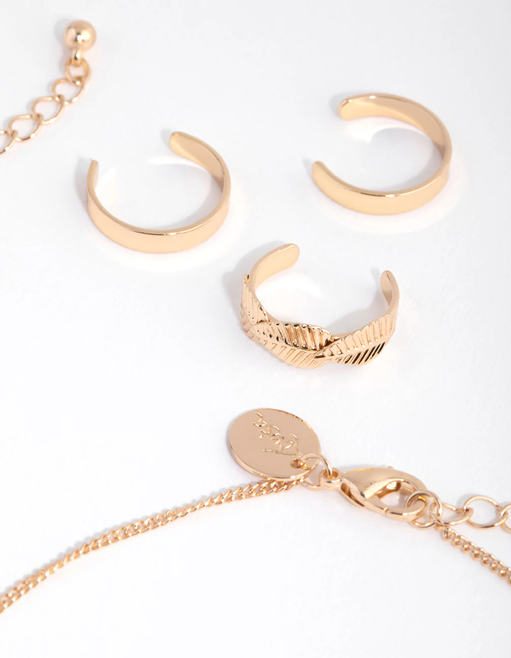 1327-gold-leaf-anklet-toe-ring-6-pack-set-2.webp Gold Leaf Anklet & Toe Ring 6-Pack Set
