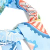 Blue Fabric 'Paradise' Vacation Print Scarf