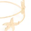 Gold Double Starfish Arm Cuff