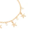 Gold Shell & Star Fish  Anklets 3-Pack