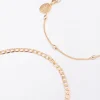 Gold Mixed Star Chain Anklet 3-Pack