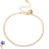 Gold Evil Eye Tennis & Chain Anklets 3-Pack