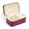 1358-burgundy-pu-leather-rectangular-layered-jewellery-box-1.webp Burgundy PU Leather Rectangular Layered Jewellery Box