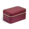 1358-burgundy-pu-leather-rectangular-layered-jewellery-box-3.webp Burgundy PU Leather Rectangular Layered Jewellery Box