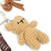 1359-silver-crochet-bear-brown-bows-key-chain-2.webp Silver Crochet Bear & Brown Bows Key Chain