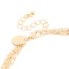 Gold Diamante Chain Anklet & Toe Rings Set