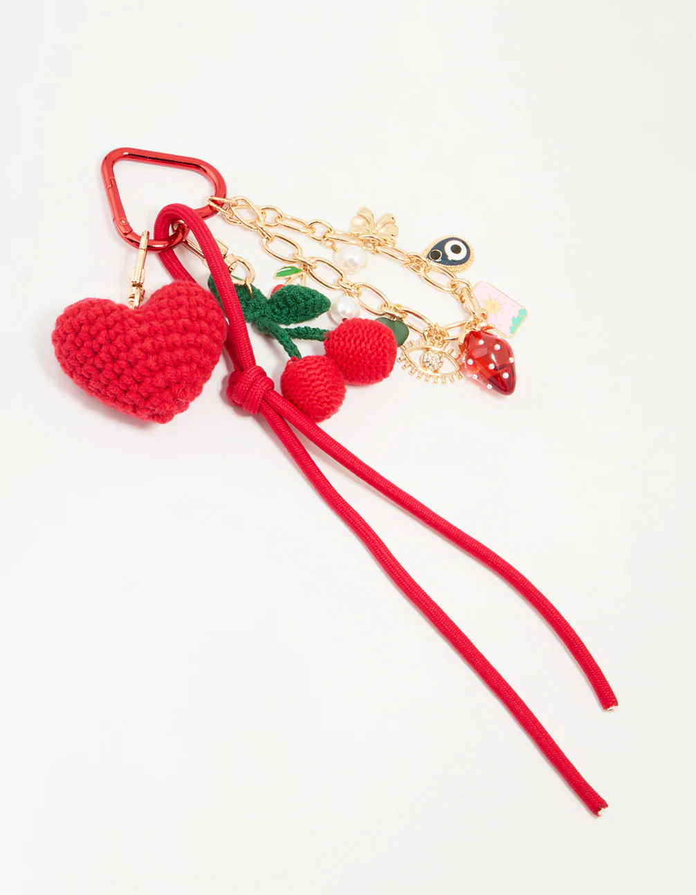 1363-red-crochet-fruit-fabric-key-chain-1.webp Red Crochet Fruit Fabric Key Chain