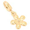 Waterproof Gold Plated Stainless Steel Flower Diamante Charm