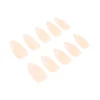 Pink Metallic French Tip Pearl Press On Nails 24-Set