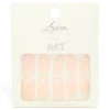 Pink Metallic French Tip Pearl Press On Nails 24-Set