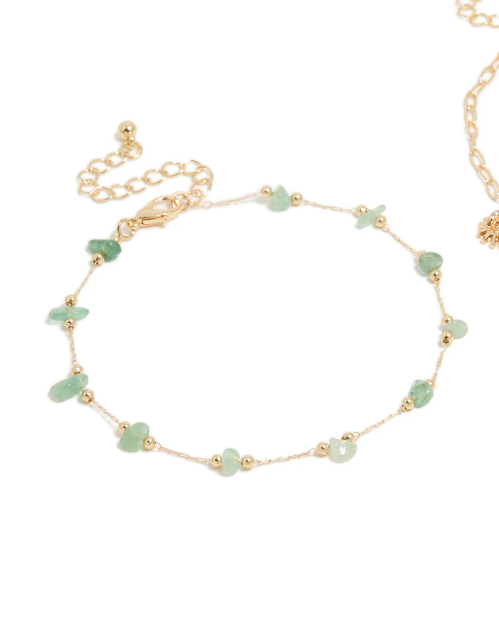 138-gold-semi-precious-stone-sea-charm-anklets-2-pack-2.webp Gold Semi Precious Stone & Sea Charm Anklets 2-Pack