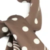 1383-brown-polka-dot-print-scarf-2.webp Brown Polka Dot Print Scarf
