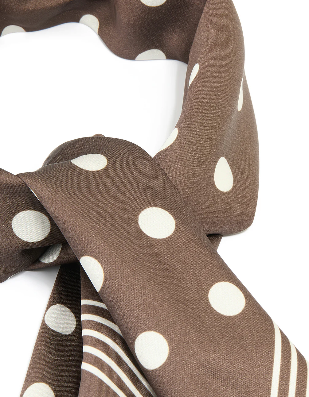 1383-brown-polka-dot-print-scarf-2.webp Brown Polka Dot Print Scarf