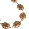 1384-antique-gold-red-oval-gem-western-belt-1.webp Antique Gold Red Oval Gem Western Belt