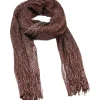 Brown Fabric Large Draped Scarf