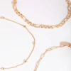 Gold Chain Anklet Pack