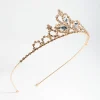 Kids Gold Diamante Tiara Headband