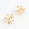 1409-gold-plated-acrylic-flower-cluster-earrings-1.webp Gold Plated Acrylic Flower Cluster Earrings