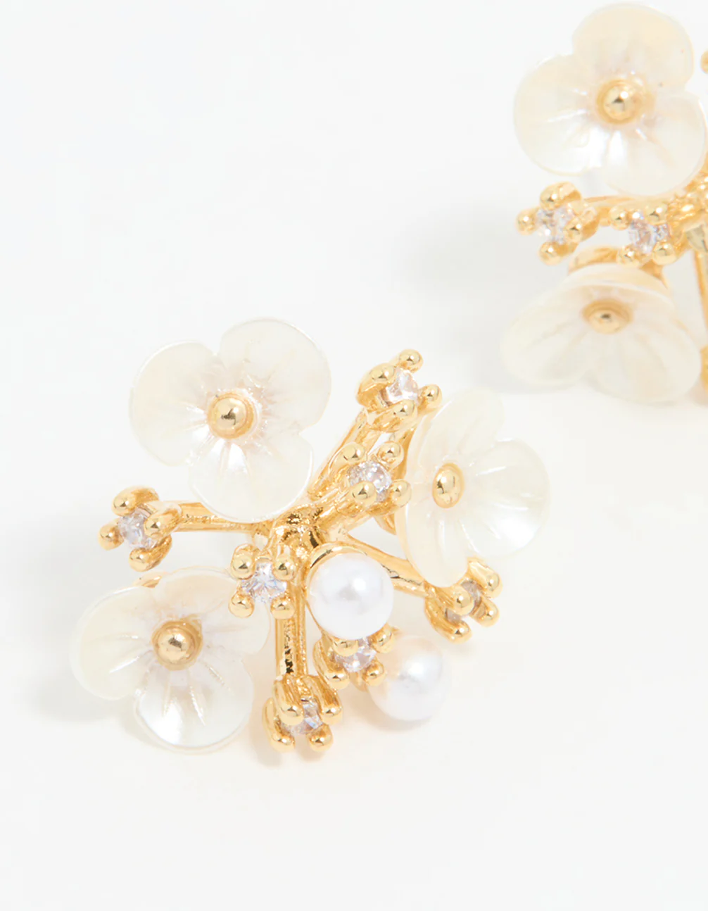 1409-gold-plated-acrylic-flower-cluster-earrings-4.webp Gold Plated Acrylic Flower Cluster Earrings