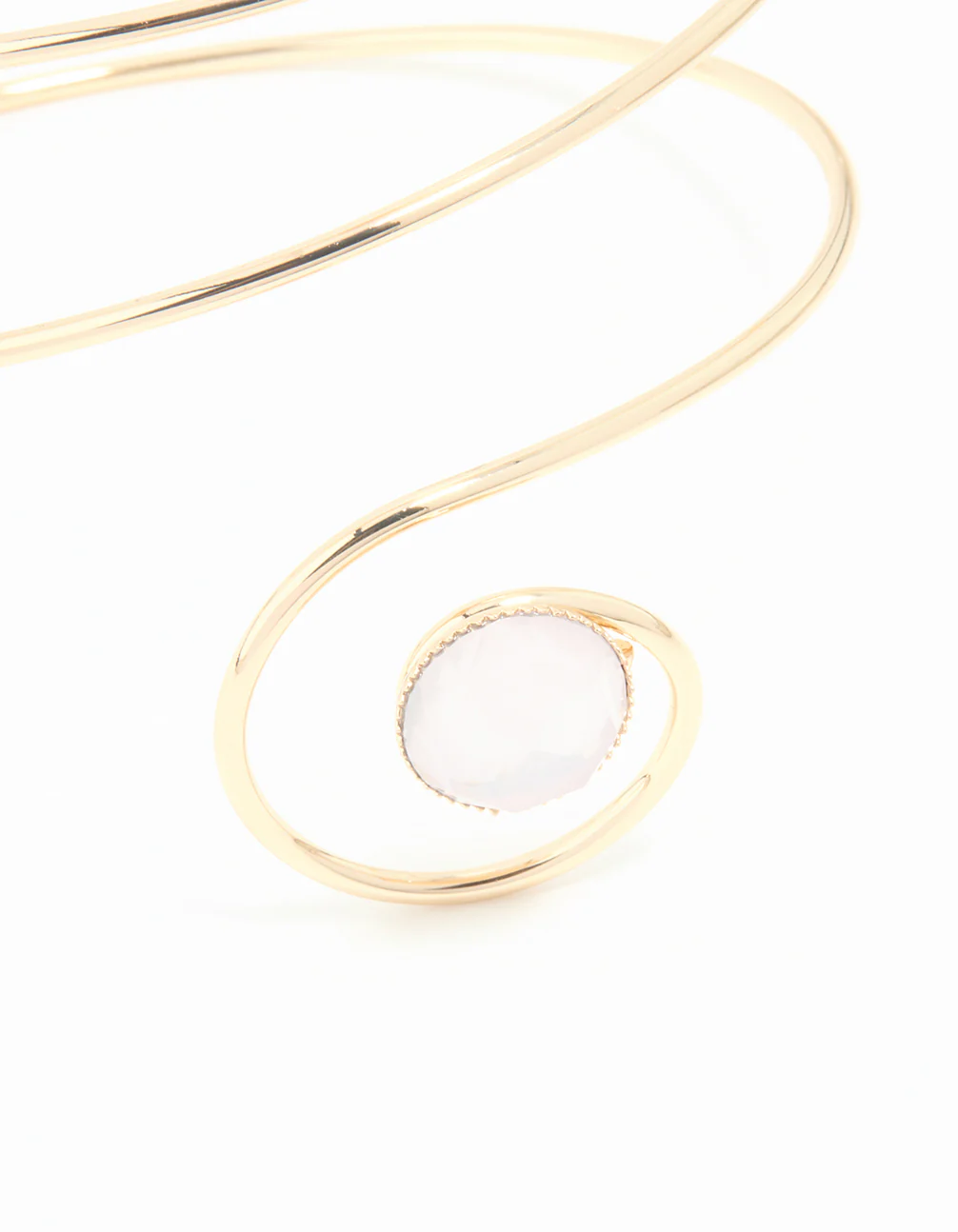 141-gold-clear-gem-swirl-arm-cuff-3.webp Gold Clear Gem Swirl Arm Cuff