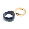 Dark Acrylic & Gold Bangles 2-Pack