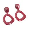 1413-red-acrylic-organic-open-square-oval-drop-earrings-1.webp Red Acrylic Organic Open Square Oval Drop Earrings