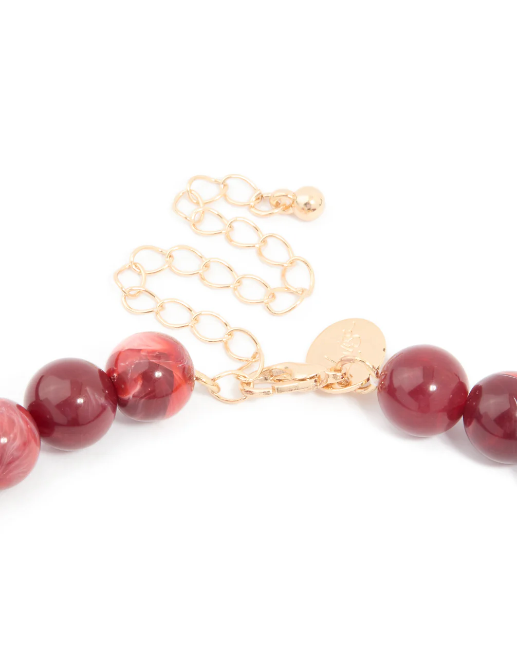 1419-red-marbled-acrylic-beaded-necklace-5.webp Red Marbled Acrylic Beaded Necklace