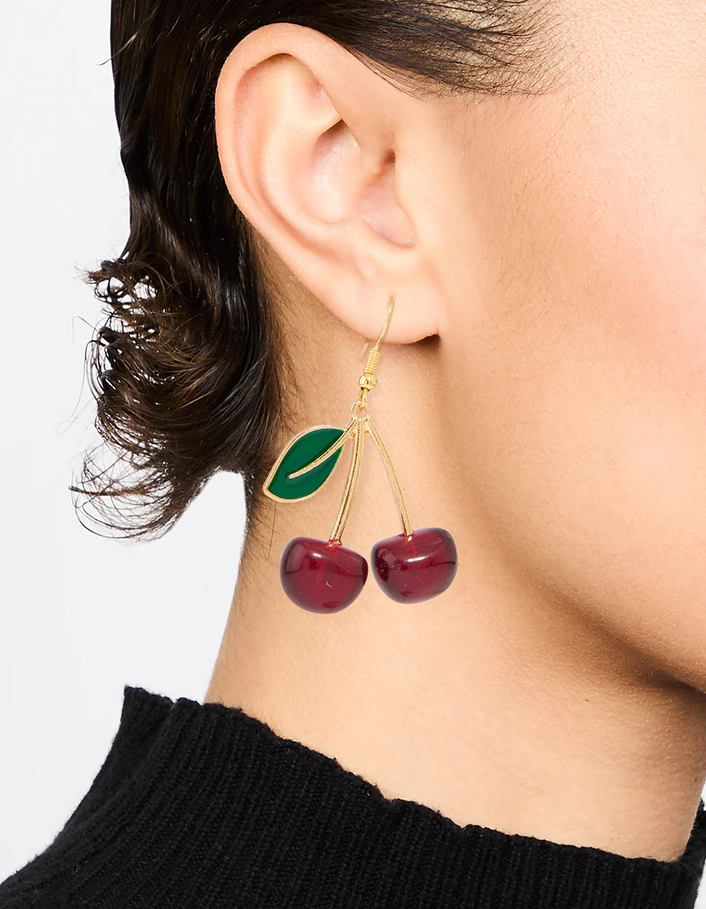 1421-cherry-leaf-acrylic-drop-earrings-2.webp Cherry Leaf Acrylic Drop Earrings