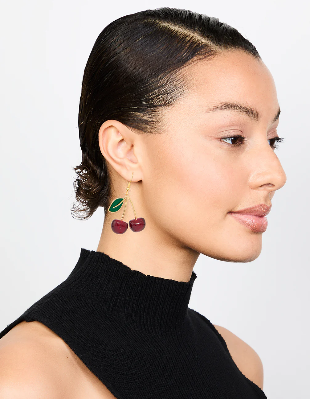 1421-cherry-leaf-acrylic-drop-earrings-3.webp Cherry Leaf Acrylic Drop Earrings