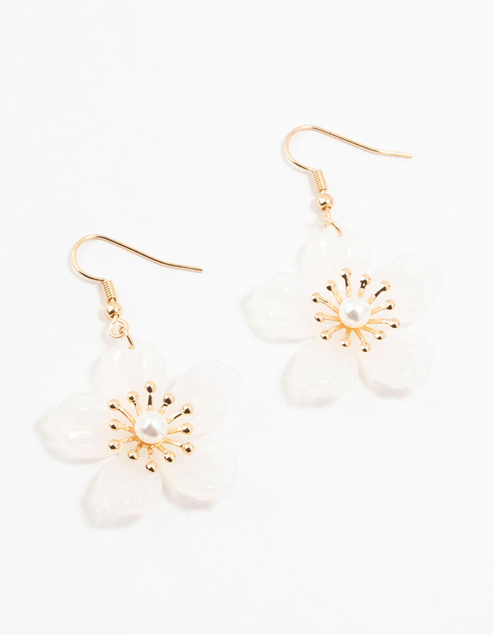 1425-white-acrylic-spikey-flower-pearl-drop-earrings-1.webp White Acrylic Spikey Flower Pearl Drop Earrings