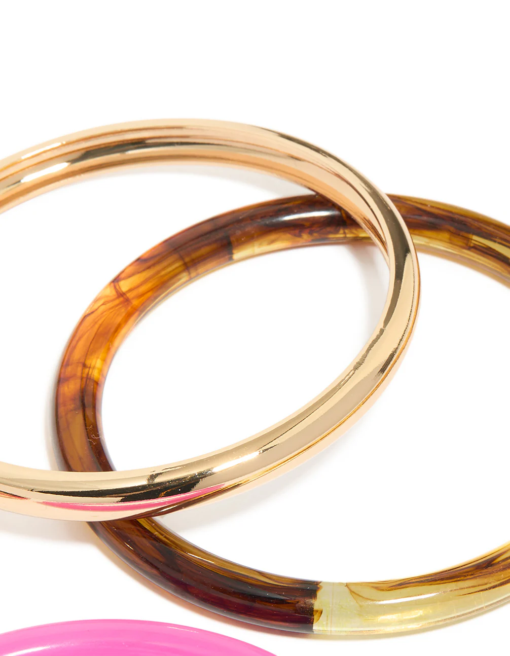 1429-gold-pink-acrylic-bangles-4-pack-3.webp Gold & Pink Acrylic Bangles 4-Pack