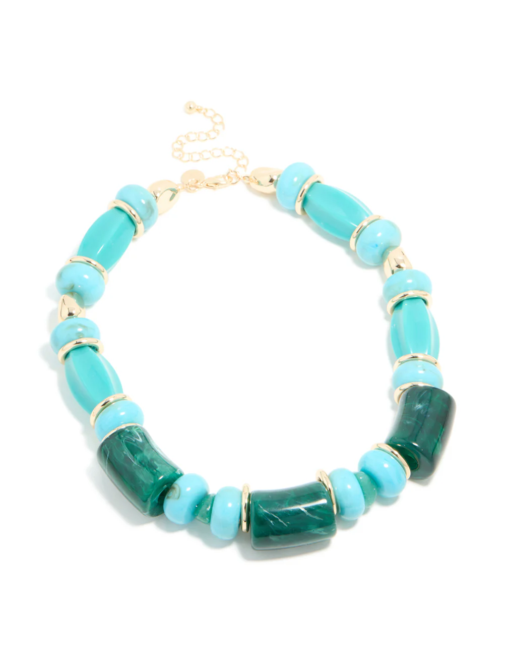 1431-aqua-turquoise-acrylic-beaded-square-round-chunky-necklace-4.webp Aqua & Turquoise Acrylic Beaded Square & Round Chunky Necklace