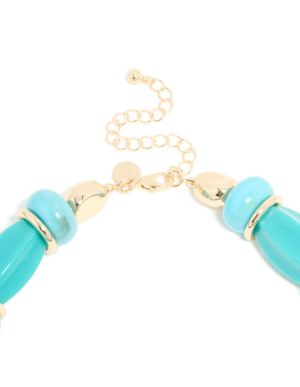 1431-aqua-turquoise-acrylic-beaded-square-round-chunky-necklace-5.webp Aqua & Turquoise Acrylic Beaded Square & Round Chunky Necklace